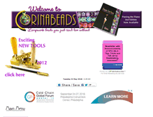 Tablet Screenshot of corinabeads.com